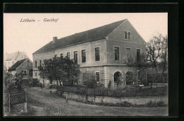 AK Löthain, Strassenpartie Am Gasthof  - Autres & Non Classés