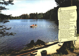 72263081 Mummelsee Die Lilien Am Mummelsee Gedicht Berghotel Tretboot Mummelsee - Other & Unclassified