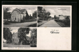 AK Winzlar, Hof Widdel, Dorfstrasse, Kaufhaus Von Wilhelm Homeyer  - Autres & Non Classés