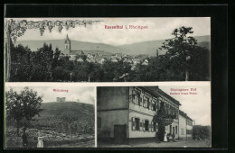 AK Rauenthal /Rheingau, Gasthaus Rheingauer Hof, Weinberg, Panorama  - Rheingau