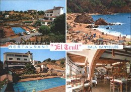 72261124 Cala Canyellas Restaurant Hostal El Trull Strand Swimming Pool Cala Can - Autres & Non Classés