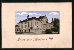 Präge-AK Minden I. W., Neues Theater  - Théâtre