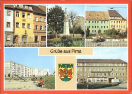 72261111 Pirna Haus Des Th Jacobaer Postmeilensaeule Markt Sonnenstein Hotel Sch - Pirna