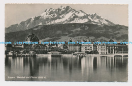 C004290 Luzern. Bahnhof Und Pilatus. 5134. Photoglob Wehrli A. G. Zurich. 1948 - World
