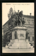 AK München, Blick Zum Denkmal Ludwig I., König Von Bayern  - München