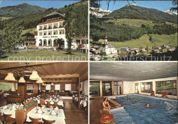 72256985 St Johann Tirol Gasthof Zum Schachen Restaurant Hallenbad Kirche Alpen  - Sonstige & Ohne Zuordnung