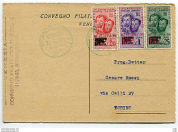 F.lli Bandiera Serie Soprastampata "Convegno Filat. Nazionale Venezia"cartolina - Mint/hinged