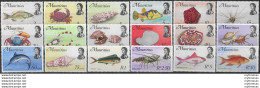 1969-73 Mauritius Fish Pesci 18v. MNH SG N. 382/99 - Sonstige & Ohne Zuordnung