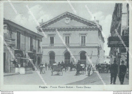 Ch9 Cartolina Foggia Citta' Piazza Cesare Battisti Teatro Dauno 1947   Puglia - Foggia