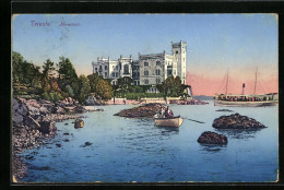 Cartolina Trieste, Miramar, Hotel Am See  - Trieste