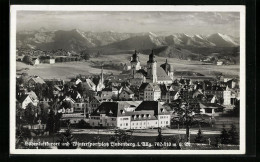 AK Lindenberg I. Allg, Teilansicht Mit Kirche  - Lindenberg I. Allg.