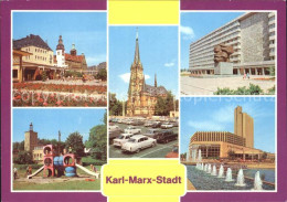 72255519 Karl-Marx-Stadt Rosenhof Rathaus Kuechwaldpark Theaterplatz Karl Marx M - Chemnitz