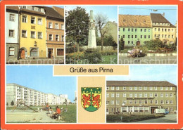 72255513 Pirna Haus Des Th. Jacobaer Postmeilensaeule Markt Sonnenstein Hotel Sc - Pirna