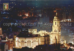 72255244 Malaga Andalucia Cathedrale Bei Nacht Malaga - Autres & Non Classés