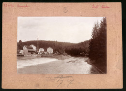 Fotografie Brück & Sohn Meissen, Ansicht Amerika, Muldenpartie Mit Blick Auf Die Strickgarnspinnerei  - Lieux