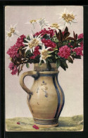 Künstler-AK Photochromie Nr. 725: Alpenblumen In Einer Vase  - Other & Unclassified