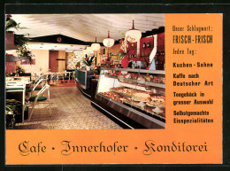 Cartolina Kaltern, Cafe-Konditorei H. Innerhofer Laurinhaus, Innenansicht  - Sonstige & Ohne Zuordnung