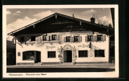 AK Oberammergau, Gasthaus Weinstube Zum Bemsl  - Oberammergau