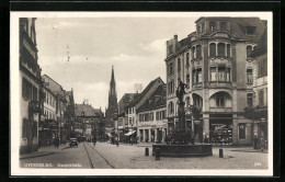 AK Offenburg, Statue An Der Hauptstrasse  - Offenburg