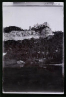 Fotografie Brück & Sohn Meissen, Ansicht Saaleck / Saale, Ausflugsschiff Auf Der Saale Mit Blick Zur Rudelsburg  - Lieux