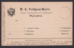 Kaiserreich Österreich K.K. Feldpost Karte Eigene Angelegenheit Des Empfängers - Brieven En Documenten