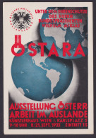 Österreich Wien Östara Gute Anlasskarte Ausstellung Arbeit I Auslande Karlsplatz - Storia Postale