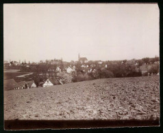 Fotografie Brück & Sohn Meissen, Ansicht Krögis, Blick Nach Dem Dorf Mit Kirche  - Lieux