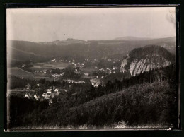 Fotografie Brück & Sohn Meissen, Ansicht Oybin, Blick Vom Berg Oybin Nach Der Stadt  - Places