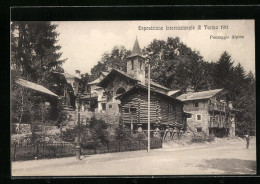 AK Torino, Esposizione Internazionale 1911, Paesaggio Alpino  - Exhibitions