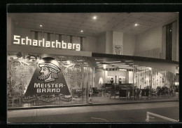 AK Berlin, 9. Bundesfachschau F. D. Hotel-u. Gaststättengewerbe 1958, Brennerei Scharlachberg  - Ausstellungen
