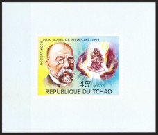 Chad 1977 MNH Imperf Unlisted MS, Robert Koch, Nobel Medicine Winner - Nobelpreisträger