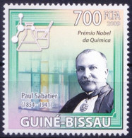 Nobel Chemistry Winner French Chemist Paul Sabatier, Guinea Bissau 2009 MNH - Nobelpreisträger