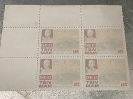 VIET NAM Stamps PRINT ERROR Block 4-1987-(30d-no514 Tem In Lõi-in Tham Tem Mat Sao-historic Days)4-STAMPS-vyre Rare - Viêt-Nam