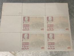 VIET NAM Stamps PRINT ERROR Block 4-1987-(30d-no514 Tem In Lõi-in Tham Tem Mat Sao-historic Days)4-STAMPS-vyre Rare - Vietnam