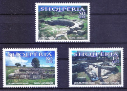 Albania  2008 MNH 3v, Archaeology, Ruins Of Synagogue, Antigoneia, Oricum - Archéologie
