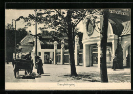 AK München, Bayrische Gewerbeschau 1912, Haupteingang  - Ausstellungen