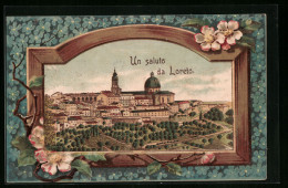 Passepartout-Cartolina Loreto, Panorama Der Stadt  - Autres & Non Classés