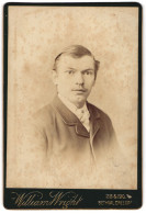 Photo William Wright, London, 188 & 190, Bethnal Green Rd., Junger Mann Im Anzug Mit Krawatte  - Personnes Anonymes
