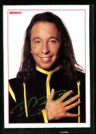 AK Musiker DJ Bobo Lächelnd Mit Autograph  - Musique Et Musiciens