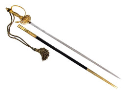 GILDED IMPERIAL RUSSIAN COURT SWORD, MO. 1855 - Armes Blanches