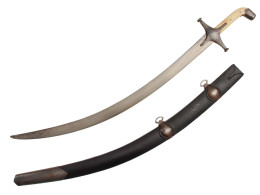 A PERSIAN DAMASCUS SHAMSHIR SWORD FOR A CHILD - Knives/Swords