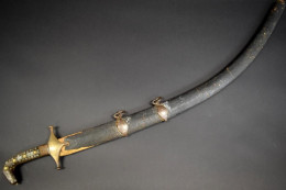 18th C. Persian Wootz Damascus Shamshir Battle Sword - Knives/Swords