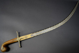 Spectacular 18th C. Islamic Turkish Shamshir Wootz - Knives/Swords