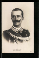 Cartolina König Victor Emanuel Von Italien In Uniform  - Royal Families