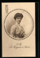 Cartolina La Regina D`Italia  - Royal Families