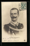 Cartolina Viktor Emanuel III. König Von Italien Mit Orden  - Familles Royales