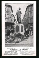 AK Brüssel / Bruxelles, Monument De Gabrielle Petit  - Bruselas (Ciudad)