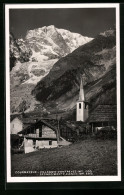 Cartolina Courmayeur, Sfondo Monte Bianco  - Sonstige & Ohne Zuordnung