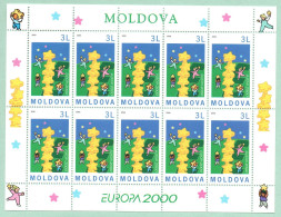 Moldova Moldova 2000 Stamps. Small Sheet "EUROPA 2000" ** UNC - Moldavie