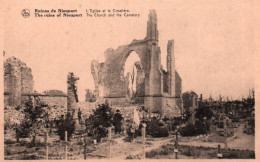 Nieuport (Ruines) - L'Église Et Le Cimetière - Nieuwpoort